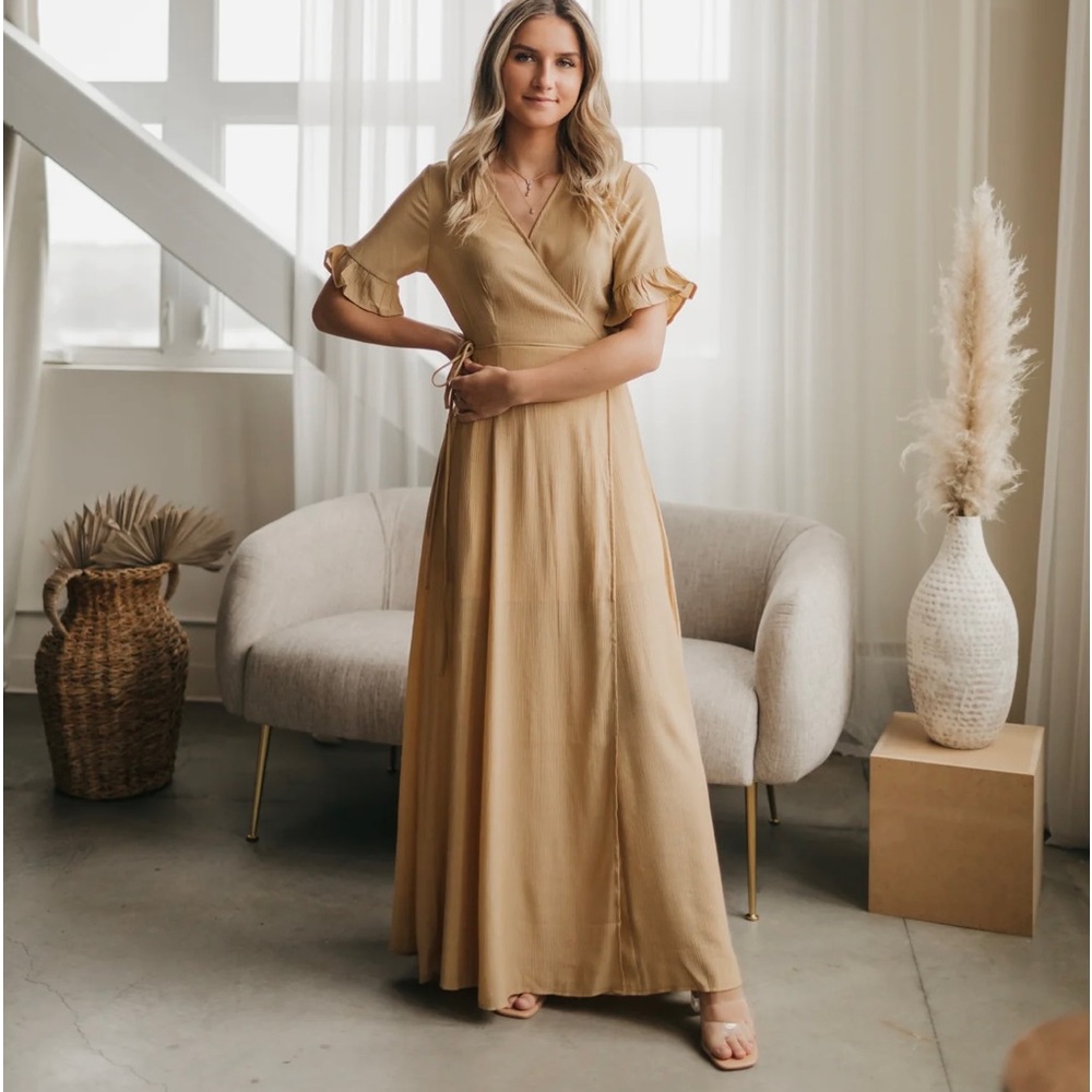 Maxi wrap dress